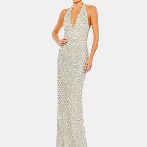 ✨NWT✨ Mac Duggal Art Deco Gown Size 2 | Perfect for Brides, Prom, and Occasions